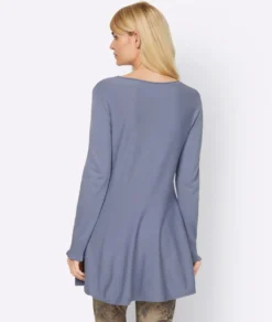 Longpullover in leicht ausgestellter Form