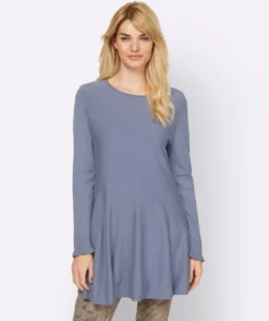 Longpullover in leicht ausgestellter Form