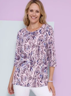 Longshirt mit Kellerfalte vorne