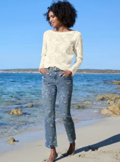 Longsleeve aus Spitze