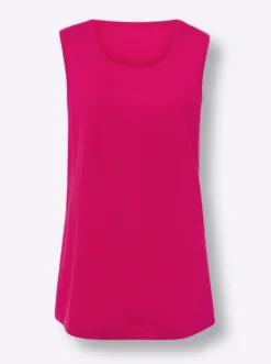 Longtop mit abgerundetem Saum