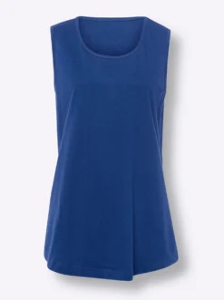 Longtop mit abgerundetem Saum