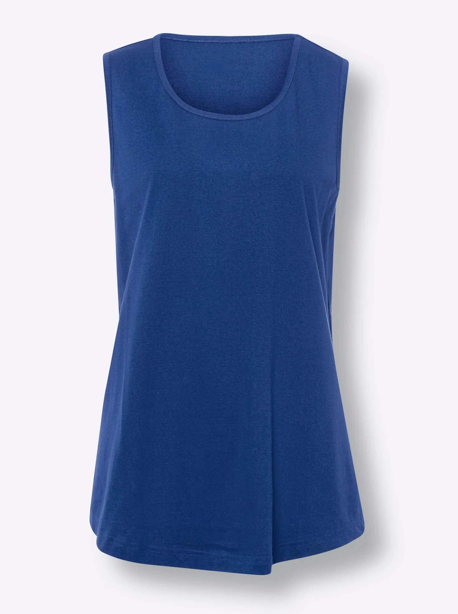Longtop mit abgerundetem Saum