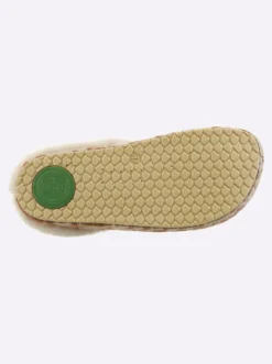 Pantoffel mit Lammfell-Sohle