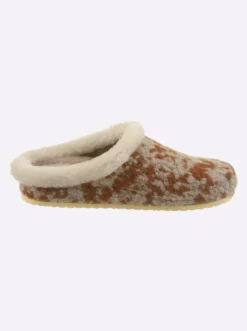 Pantoffel mit Lammfell-Sohle