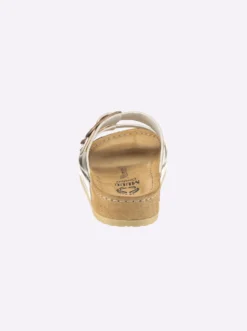 Pantolette in Metallic-Farben