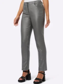 5-Pocket-Hose in Leder-Optik