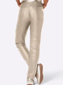 5-Pocket-Hose in Leder-Optik