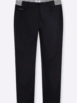 5-Pocket-Hose mit gestreiften Dehnbund-Einsätzen