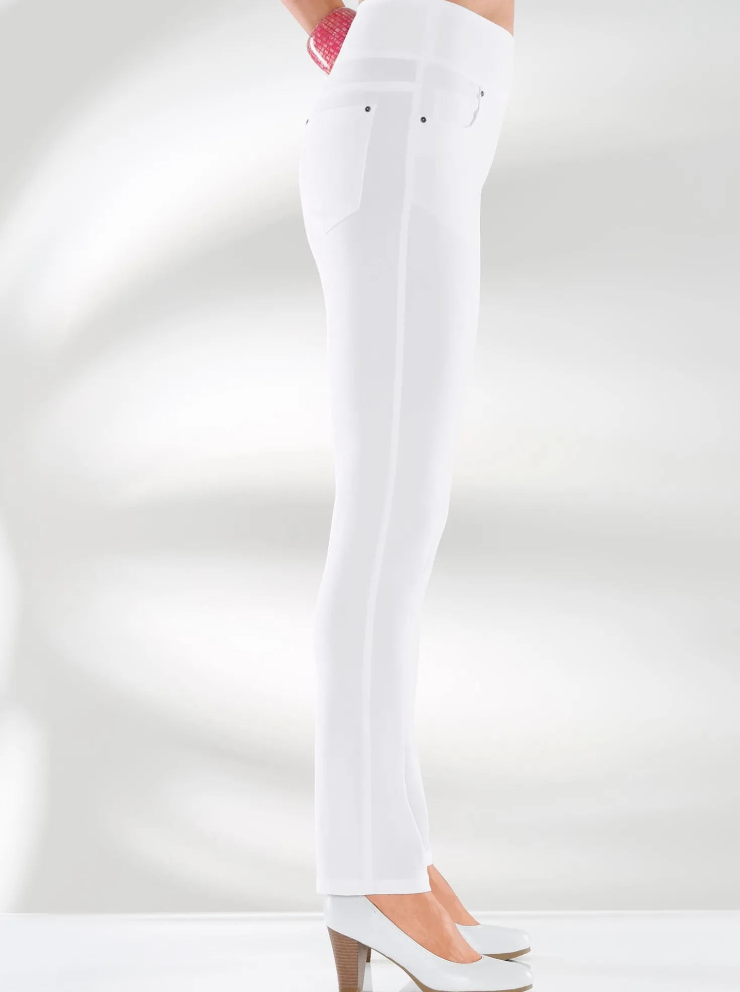 5-Pocket-Hose mit hohem Bund