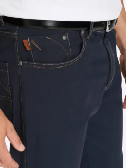 5-Pocket-Hose mit kontrastfarbenen Nähten