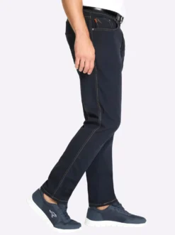 5-Pocket-Hose mit kontrastfarbenen Nähten
