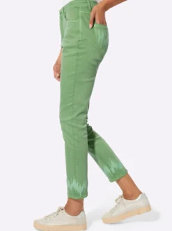 5-Pocket-Hose mit Pailletten