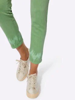 5-Pocket-Hose mit Pailletten
