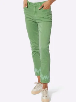 5-Pocket-Hose mit Pailletten