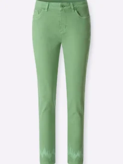 5-Pocket-Hose mit Pailletten