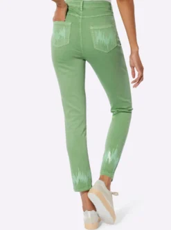 5-Pocket-Hose mit Pailletten