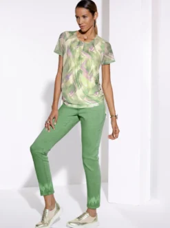 5-Pocket-Hose mit Pailletten