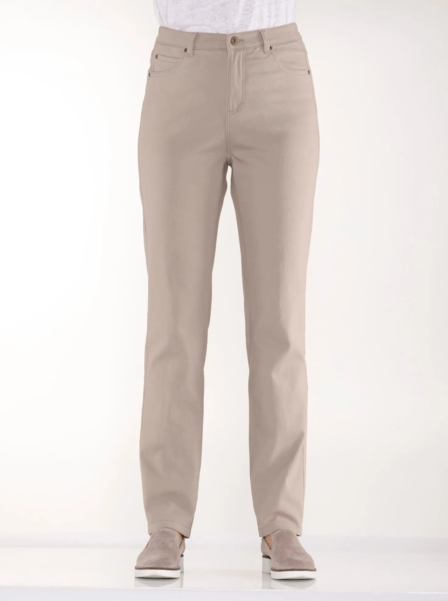 5-Pocket-Hose mit seitlichem Dehnbund