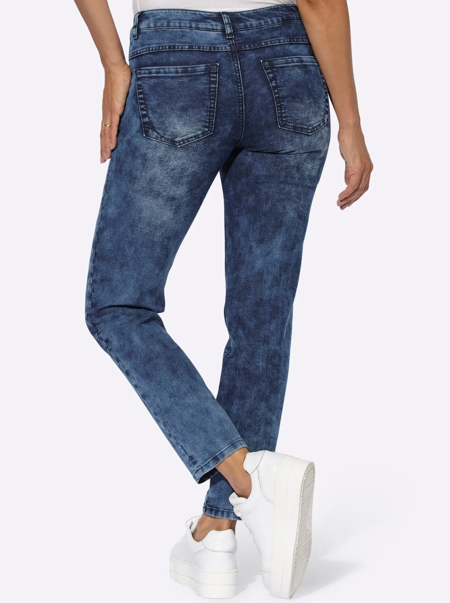 5-Pocket-Jeans in knöchellanger Schnittform