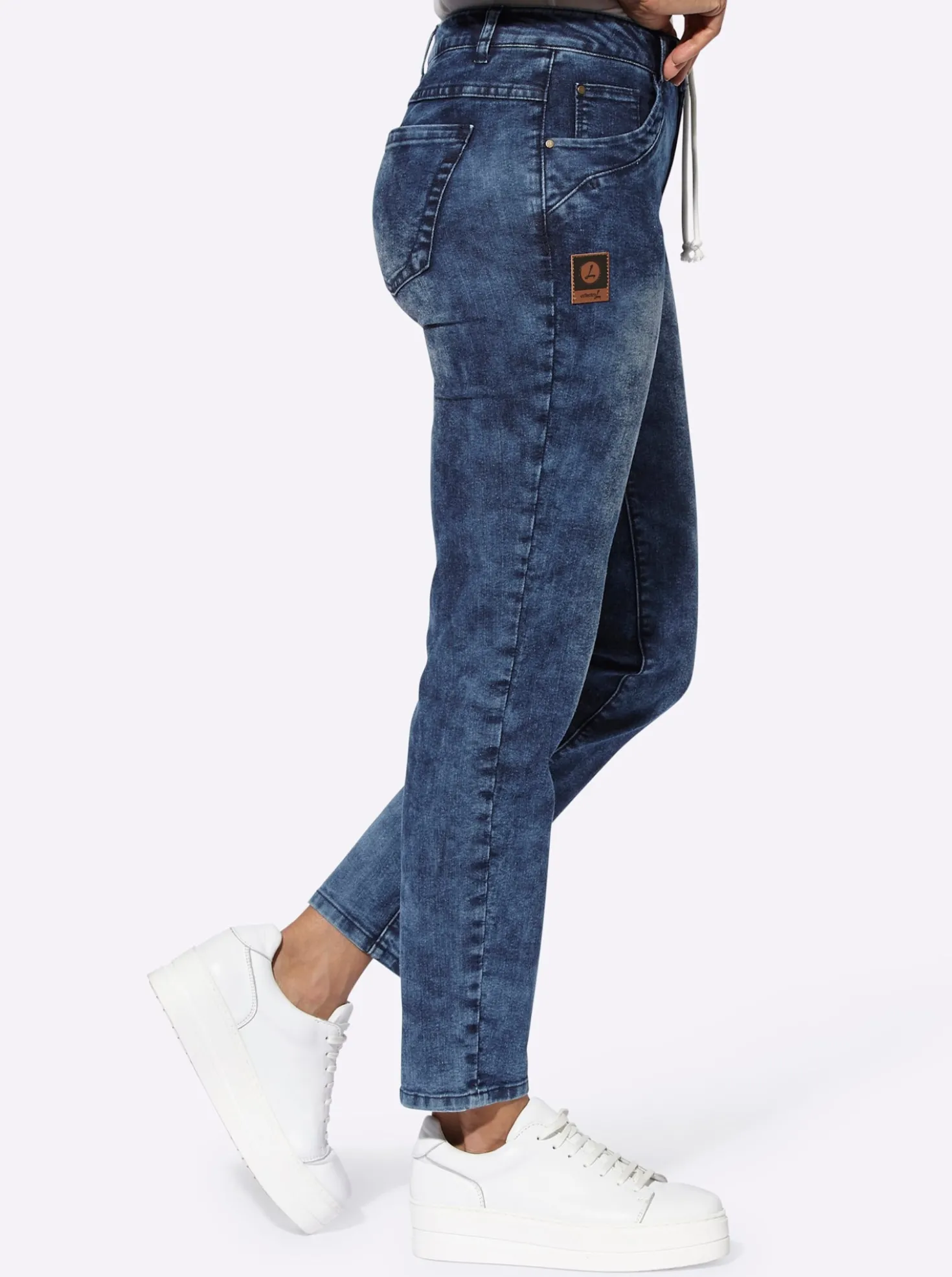 5-Pocket-Jeans in knöchellanger Schnittform