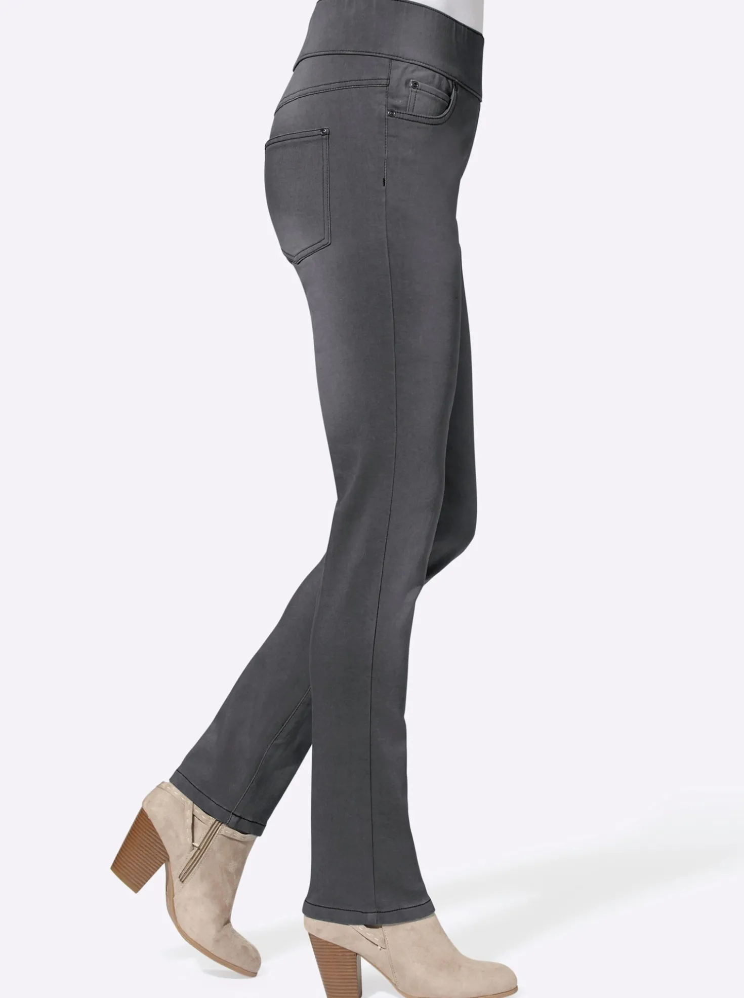 5-Pocket-Jeans in Schlupfform