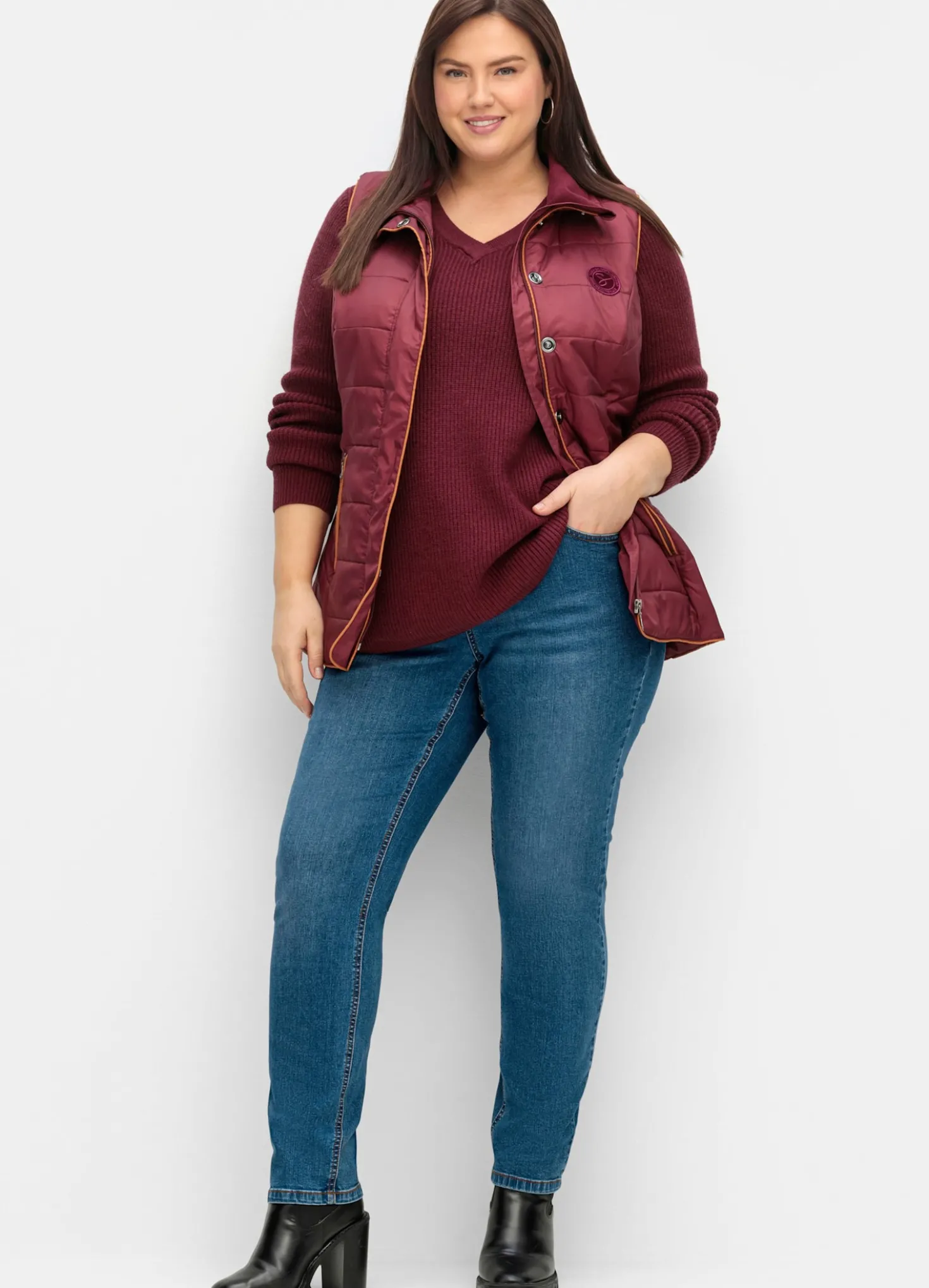 5-Pocket-Jeans in schmaler Form