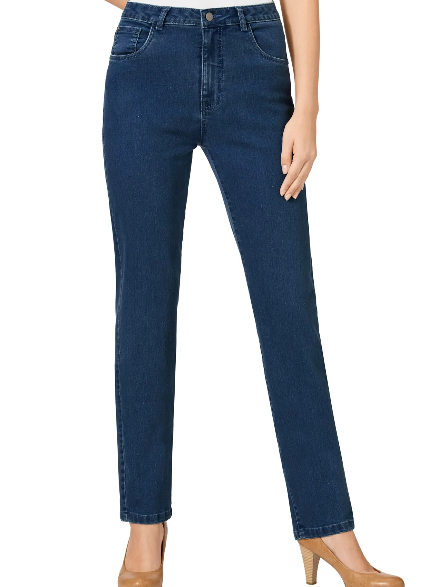 5-Pocket-Jeans mit bestickten Gesäßtaschen