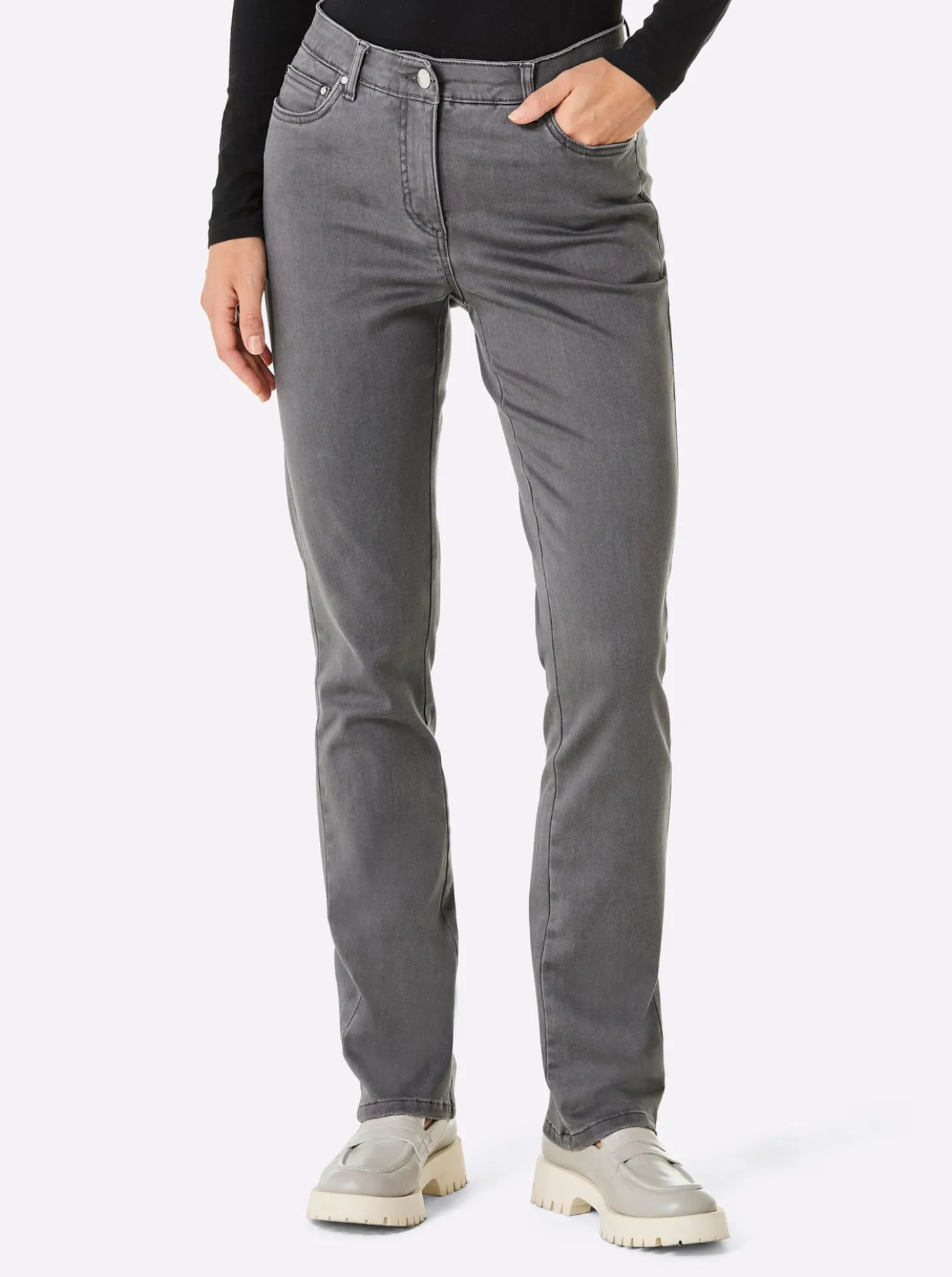 5-Pocket-Jeans mit Dehnbund