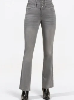 5-Pocket-Jeans mit dezent ausgestelltem Bein