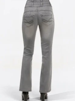 5-Pocket-Jeans mit dezent ausgestelltem Bein