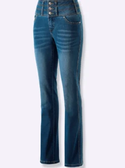 5-Pocket-Jeans mit dezent ausgestelltem Bein