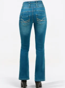5-Pocket-Jeans mit dezent ausgestelltem Bein