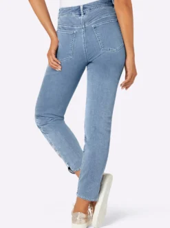 5-Pocket-Jeans mit Glitzersteinchen