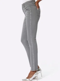 5-Pocket-Jeans mit Glitzersteinchen