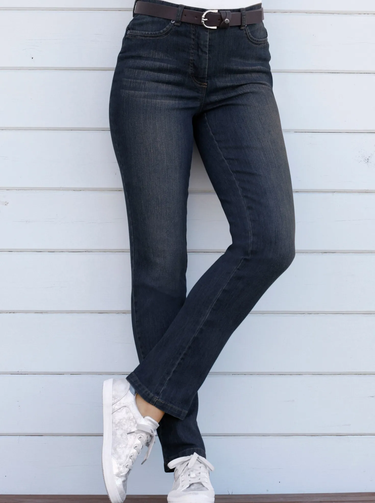 5-Pocket-Jeans mit Hell-Dunkel-Effekt