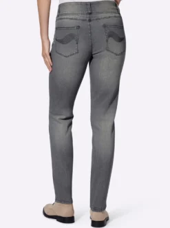5-Pocket-Jeans mit hohem Bund
