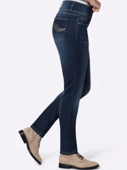 5-Pocket-Jeans mit hohem Bund