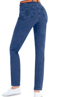 5-Pocket-Jeans mit innenliegendem Dehnbund