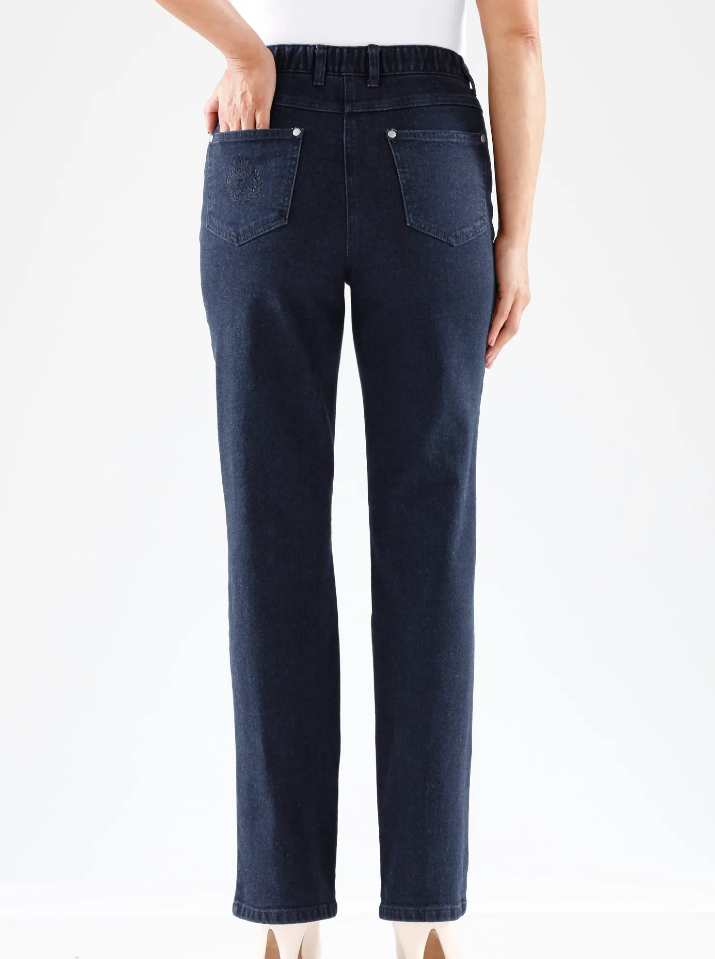 5-Pocket-Jeans mit innenliegendem Dehnbund