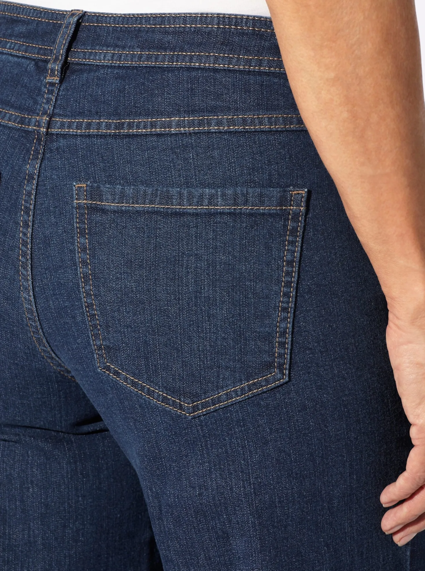 5-Pocket-Jeans mit Kontrastnähten
