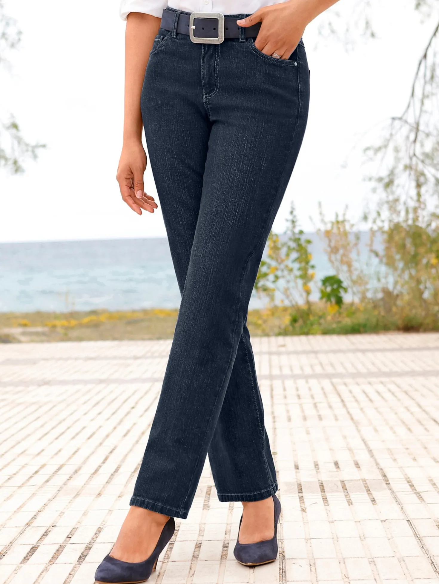 5-Pocket-Jeans mit lässig weiten Beinen