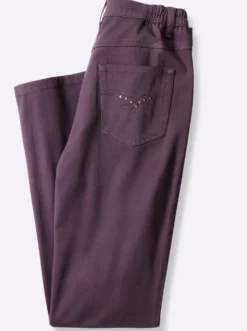5-Pocket-Jeans mit Stickerei-Motiv