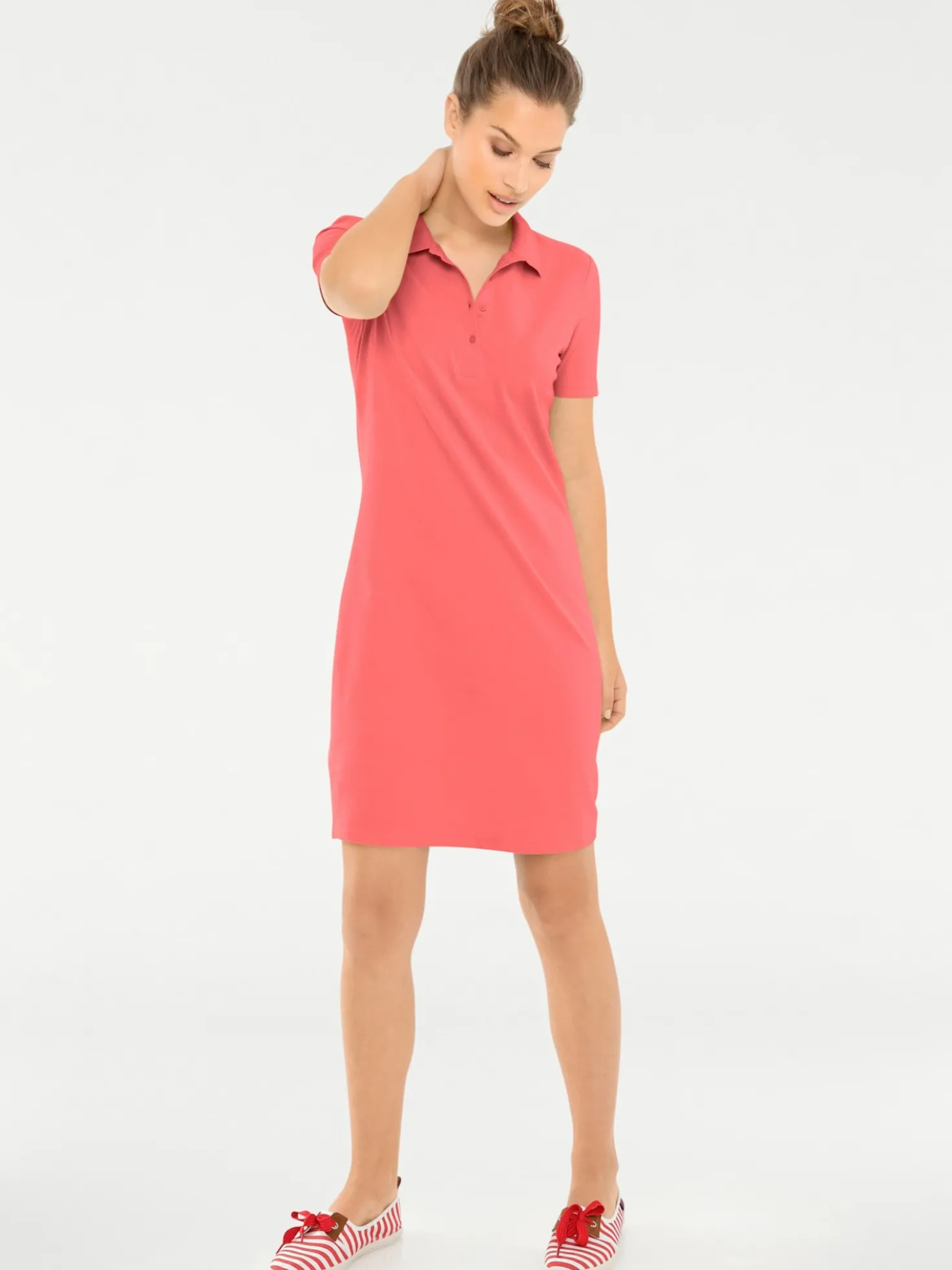 Polokleid in Pikee-Qualität