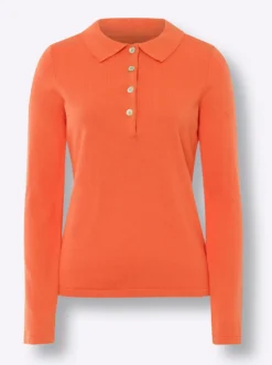 Polopullover mit Knopfleiste