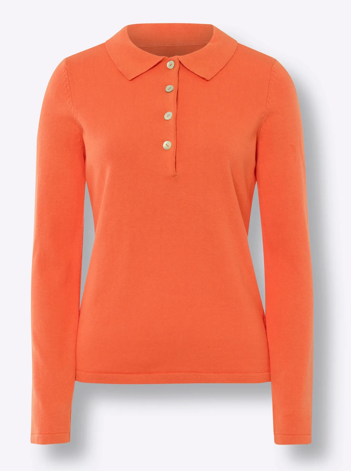 Polopullover mit Knopfleiste