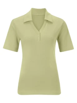 Poloshirt mit Druckknopf-Leiste
