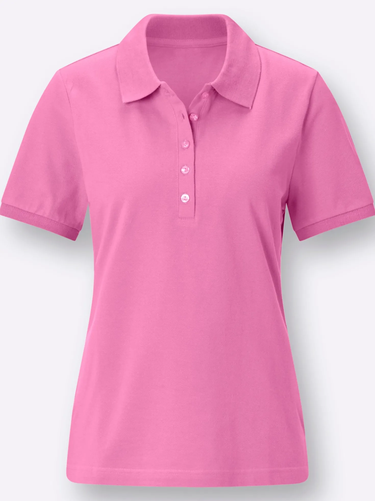 Poloshirt mit Seitenschlitzen