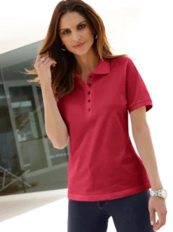 Poloshirt mit Seitenschlitzen
