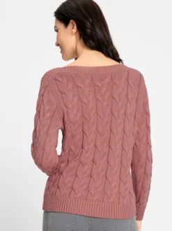 Pullover mit U-Boot-Ausschnitt